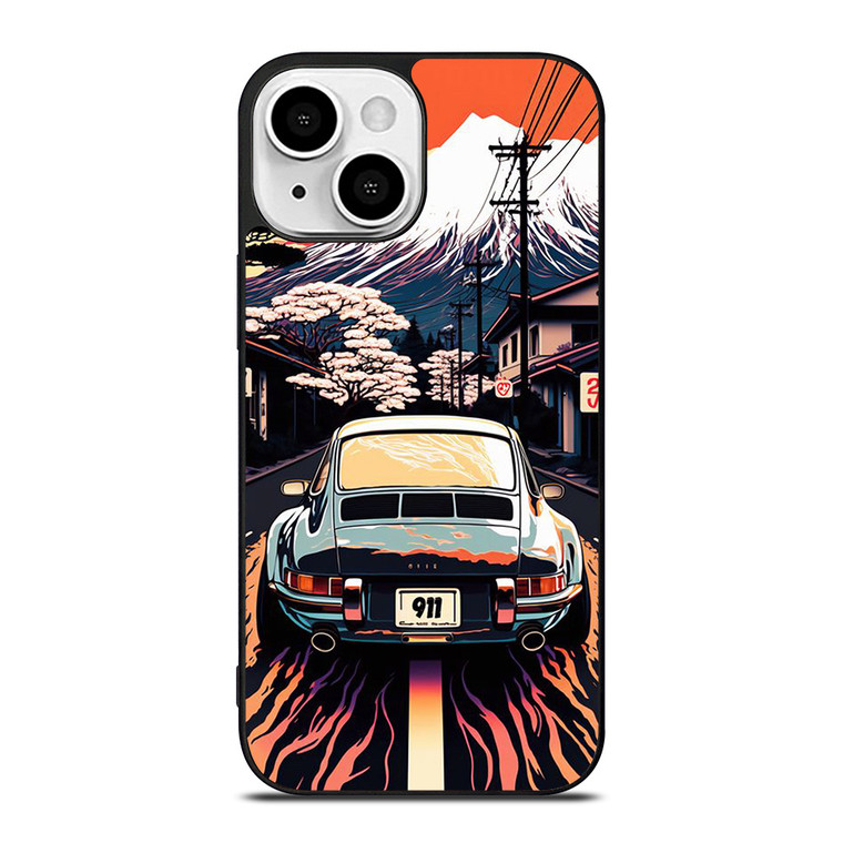 PORSCHE CAR 911 RACING CAR PAINTING iPhone 13 Mini Case Cover