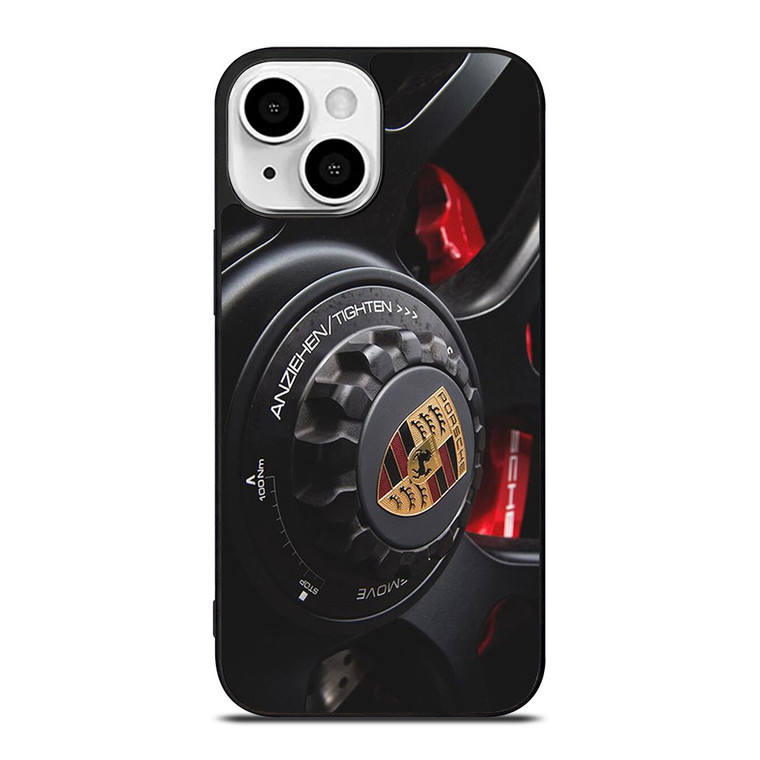 PORSCHE CAR LOGO WHEEL ICON iPhone 13 Mini Case Cover