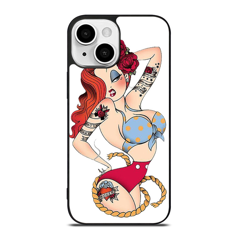 SAILOR JERRY TATTOO JESSICA RABBIT iPhone 13 Mini Case Cover