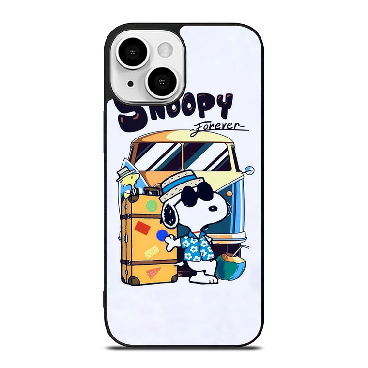 SNOOPY THE PEANUTS CHARLIE BROWN CARTOON FOREVER iPhone 13 Mini Case Cover