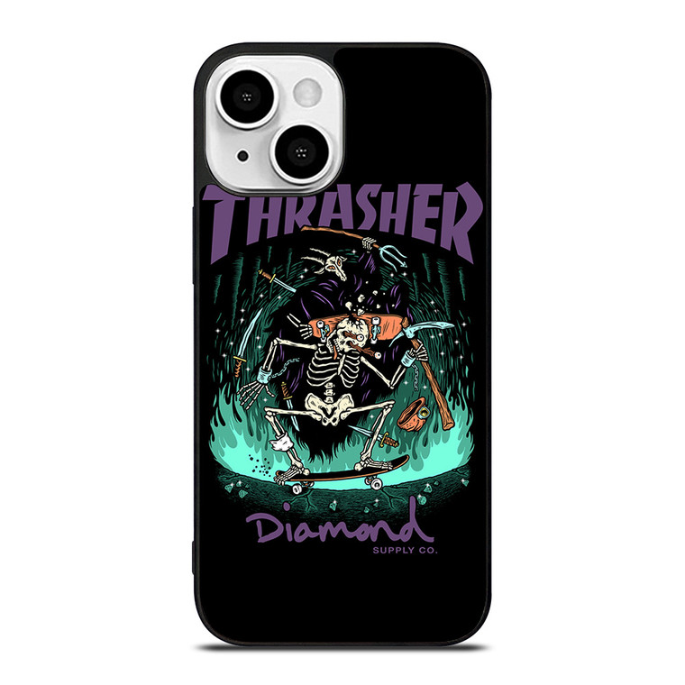 THRASHER DIAMOND SUPPLY CO iPhone 13 Mini Case Cover