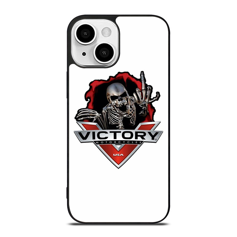 VICTORY MOTORCYCLE SKULL USA LOGO iPhone 13 Mini Case Cover