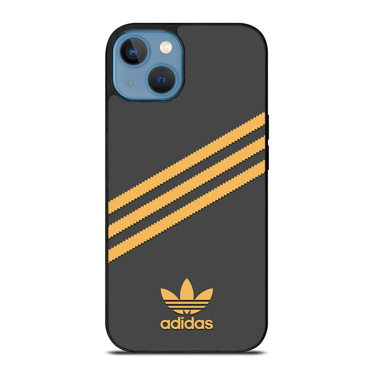 ADIDAS ORIGINALS STRIPES BLACK ORANGE iPhone 13 Case Cover