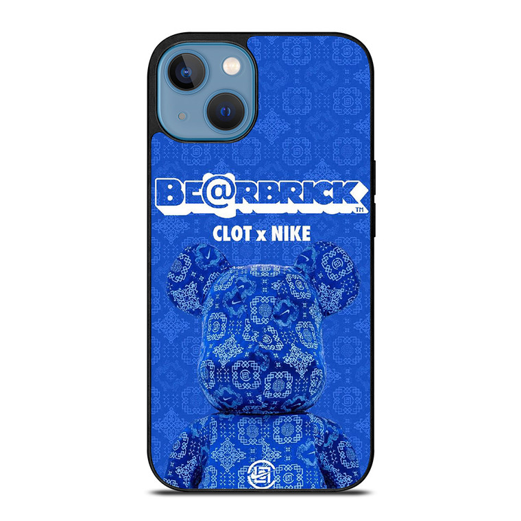 BEARBRICK CLOT X NIKE BLUE iPhone 13 Case Cover