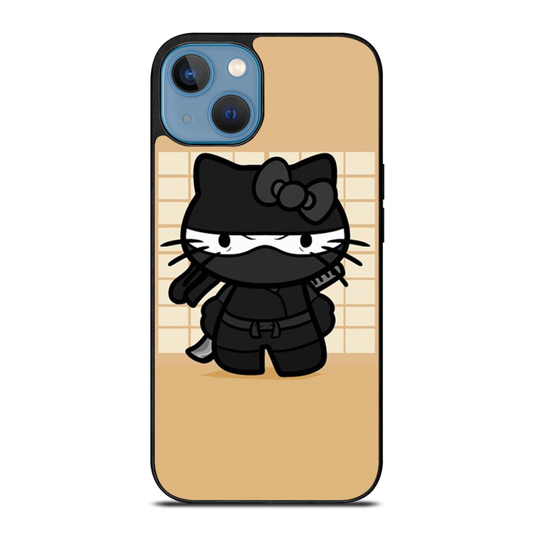 BLACK NINJA HELLO KITTY NINJA iPhone 13 Case Cover