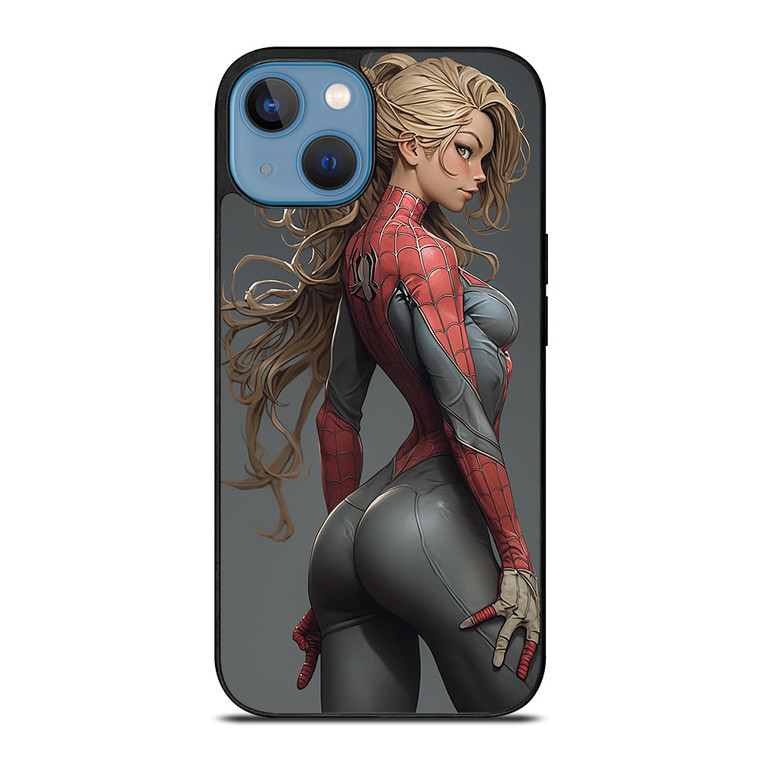 CARTOON SPIDER GIRL SEXY MARVEL COMICS iPhone 13 Case Cover