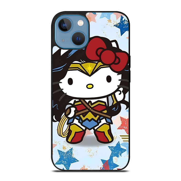 HELLO KITTY WONDER WOMAN KITTY iPhone 13 Case Cover