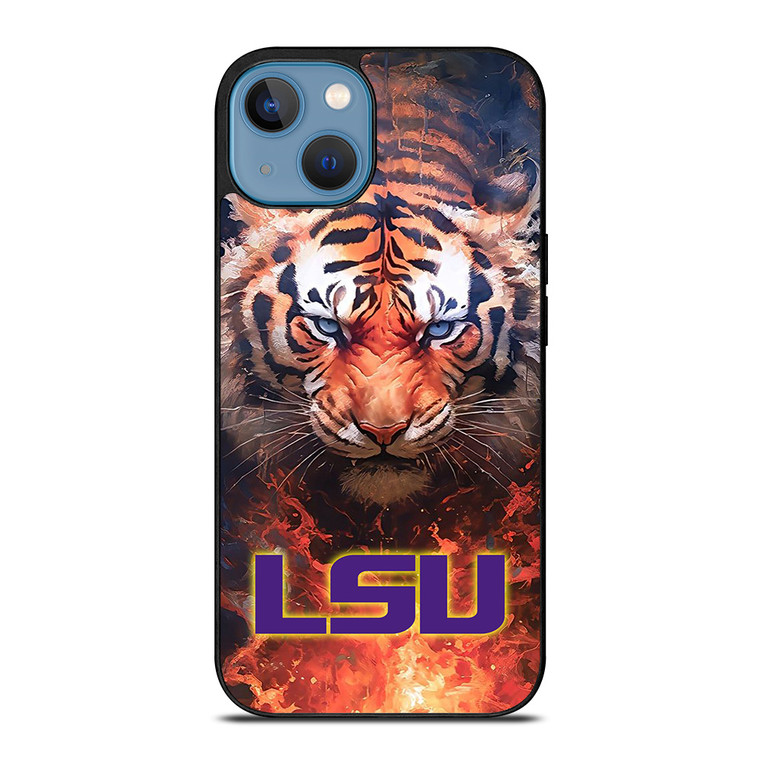 LSU TIGERS LOGO LOUISIANA STATE UNIVERSITY ICON iPhone 13 Case Cover