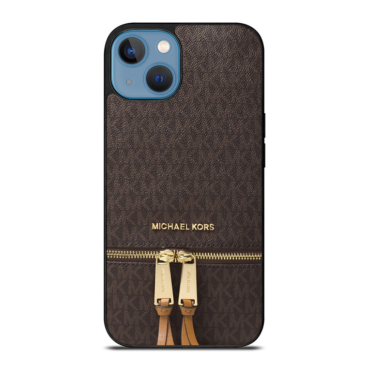MICHAEL KORS MK LOGO BACKPACK BROWN BAG iPhone 13 Case Cover