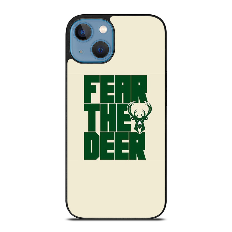 MILWAUKEE BUCKS LOGO BASKETBALL FEAR THE DEER iPhone 13 Case Cover