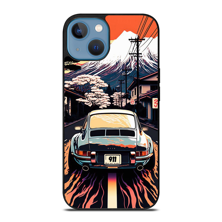 PORSCHE CAR 911 RACING CAR PAINTING iPhone 13 Case Cover