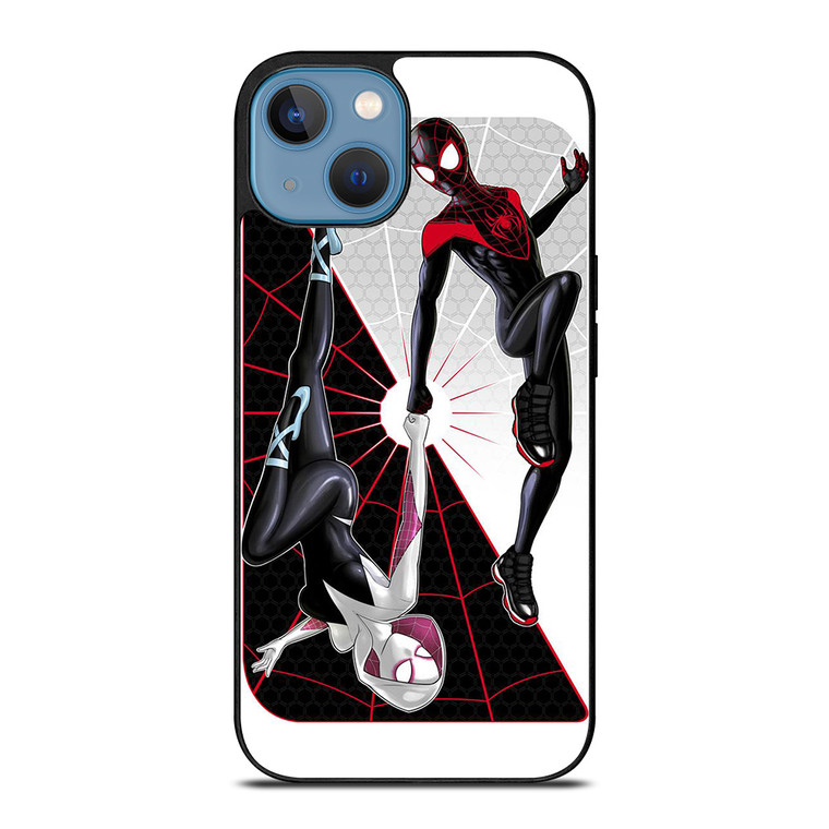 SPIDERMAN MILES MORALES SPIDER GWEN VERSE iPhone 13 Case Cover