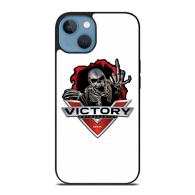 VICTORY MOTORCYCLE SKULL USA LOGO iPhone 13 Case Cover