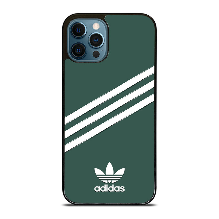 ADIDAS ORIGINALS STRIPES GREEN iPhone 12 Pro Max Case Cover