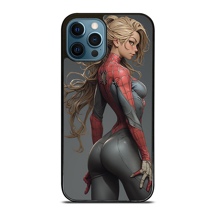 CARTOON SPIDER GIRL SEXY MARVEL COMICS iPhone 12 Pro Max Case Cover
