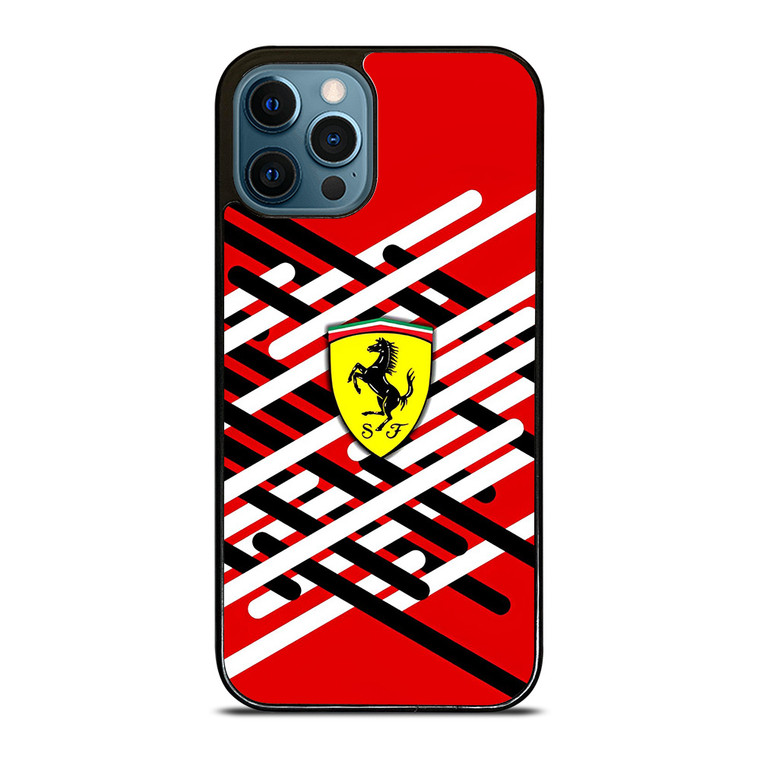 FERRARI RED LOGO NEW iPhone 12 Pro Max Case Cover