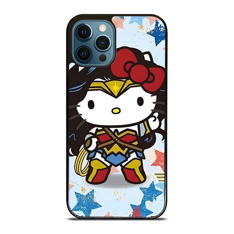 HELLO KITTY WONDER WOMAN KITTY iPhone 12 Pro Max Case Cover