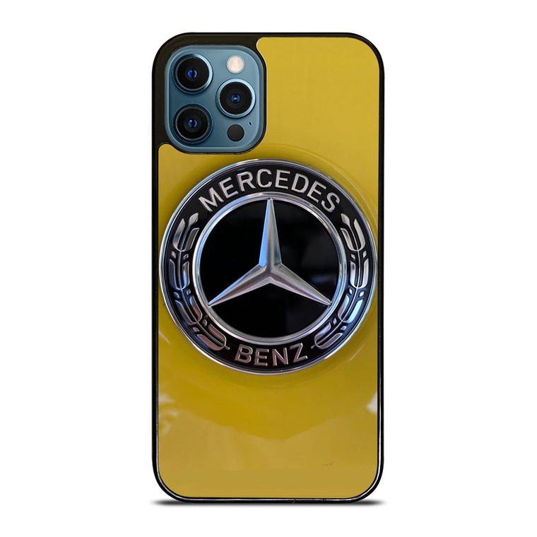 MERCEDES BENZ CAR LOGO YELLOW ICON iPhone 12 Pro Max Case Cover