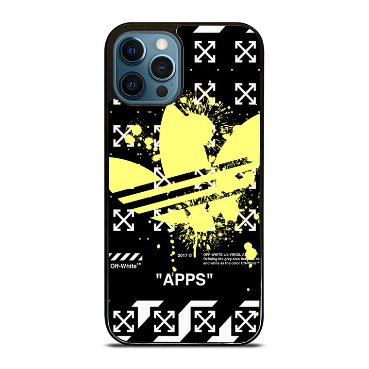 OFF WHITE X ADIDAS YELLOW iPhone 12 Pro Max Case Cover