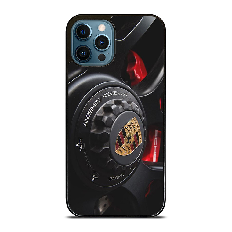 PORSCHE CAR LOGO WHEEL ICON iPhone 12 Pro Max Case Cover