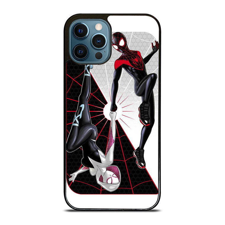 SPIDERMAN MILES MORALES SPIDER GWEN VERSE iPhone 12 Pro Max Case Cover