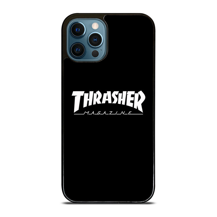 THRASHER SKATEBOARD MAGAZINE BLACK iPhone 12 Pro Max Case Cover