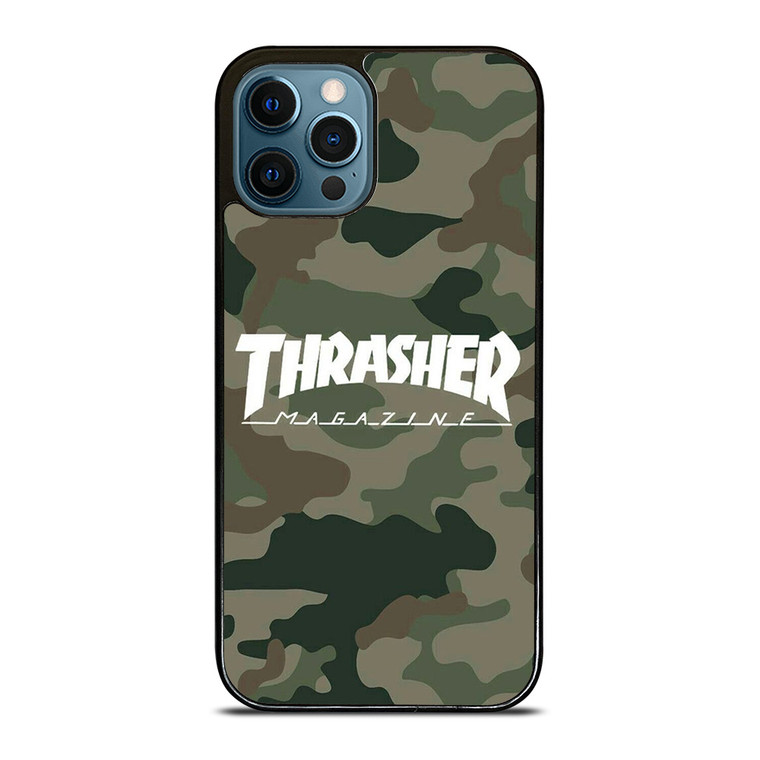 THRASHER SKATEBOARD MAGAZINE CAMO iPhone 12 Pro Max Case Cover