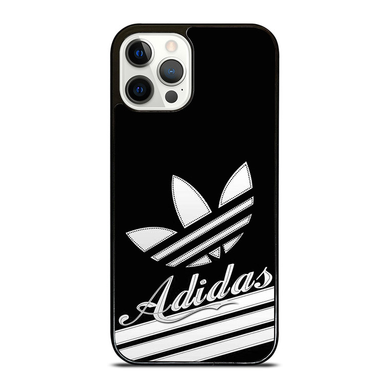 ADIDAS LOGO BLACK RETRO iPhone 12 Pro Case Cover