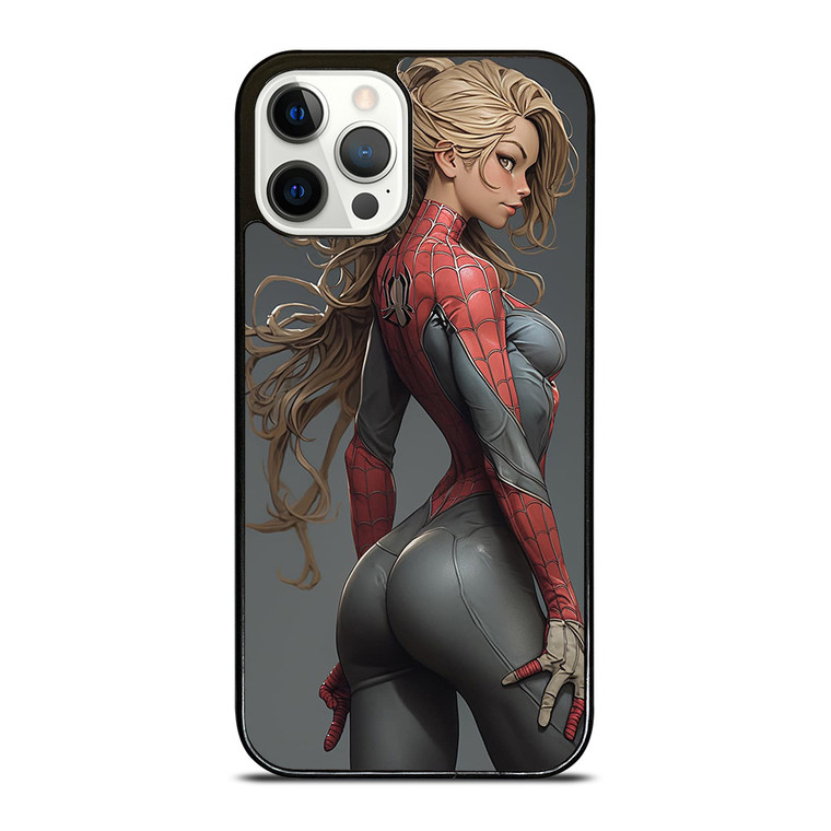 CARTOON SPIDER GIRL SEXY MARVEL COMICS iPhone 12 Pro Case Cover
