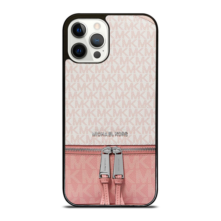 MICHAEL KORS MK LOGO BACKPACK PINK BAG iPhone 12 Pro Case Cover