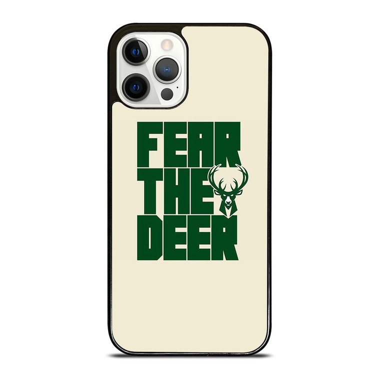 MILWAUKEE BUCKS LOGO BASKETBALL FEAR THE DEER iPhone 12 Pro Case Cover