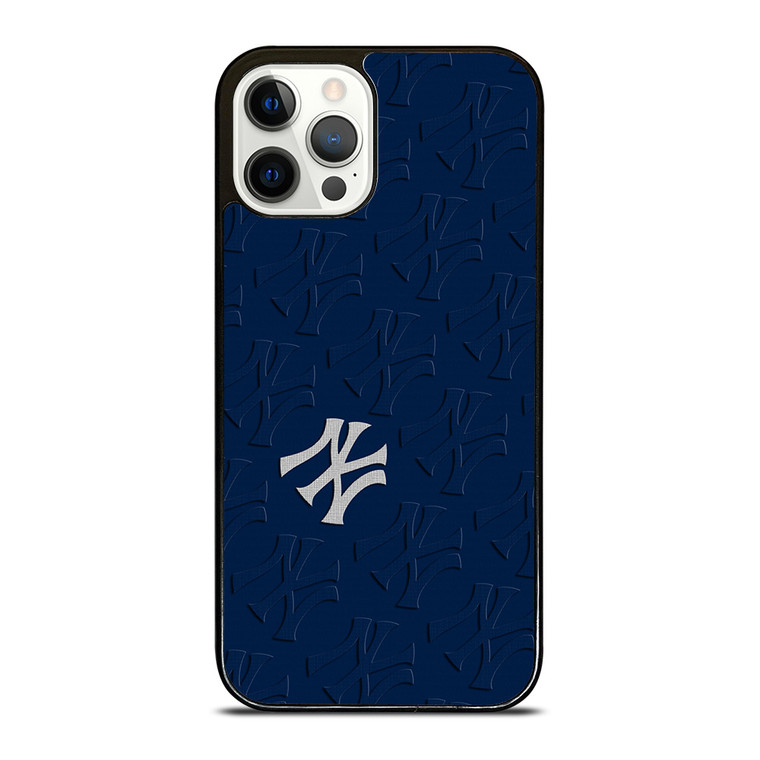 NEW YORK YANKEES ICON LOGO BASEBALL BLUE iPhone 12 Pro Case Cover