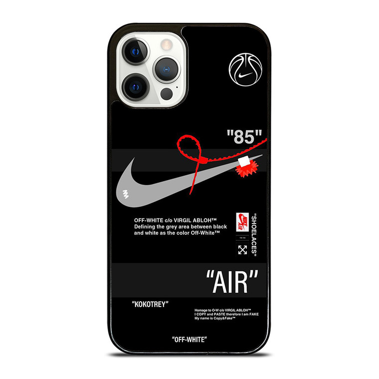 NIKE AIR JORDAN OFF WHITE SHOE LOGO iPhone 12 Pro Case Cover