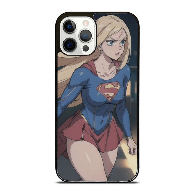 SUPER GIRL CARTOON MANGA ANIME iPhone 12 Pro Case Cover
