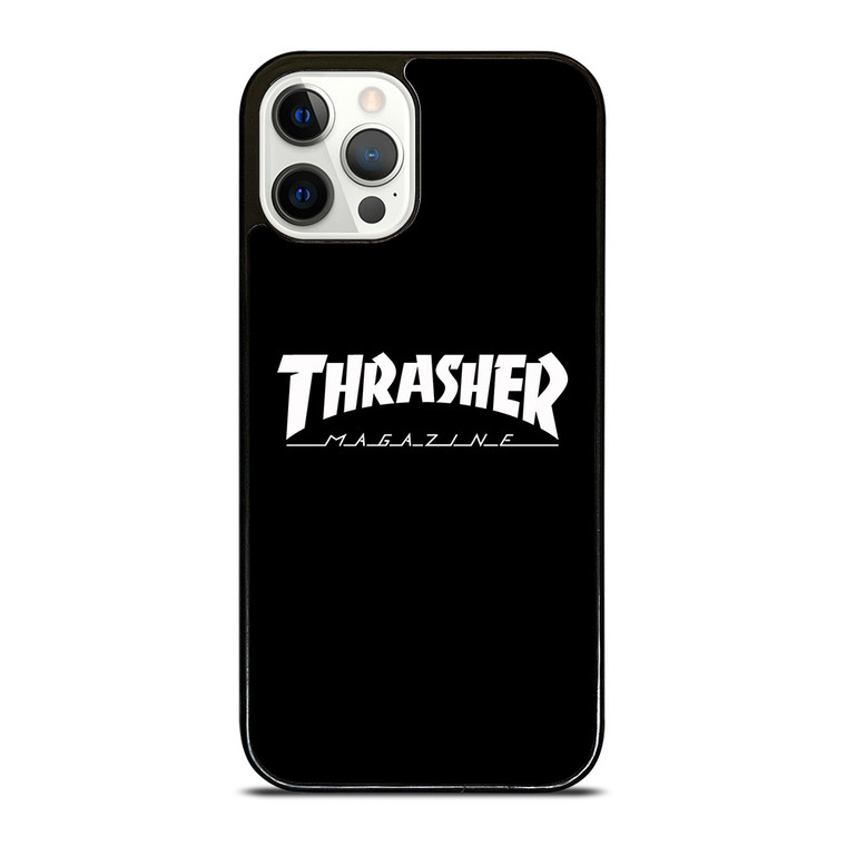 THRASHER SKATEBOARD MAGAZINE BLACK iPhone 12 Pro Case Cover