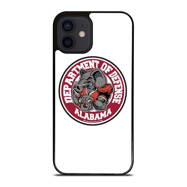 ALABAMA CRIMSON TIDE BAMA LOGO DEFENCE DEPARTMENT iPhone 12 Mini Case Cover