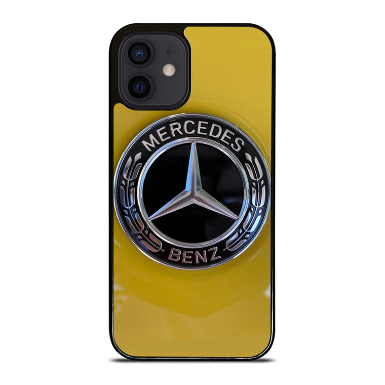 MERCEDES BENZ CAR LOGO YELLOW ICON iPhone 12 Mini Case Cover