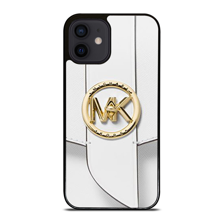 MICHAEL KORS LOGO MK WHITE HAND BAG EMBLEM iPhone 12 Mini Case Cover