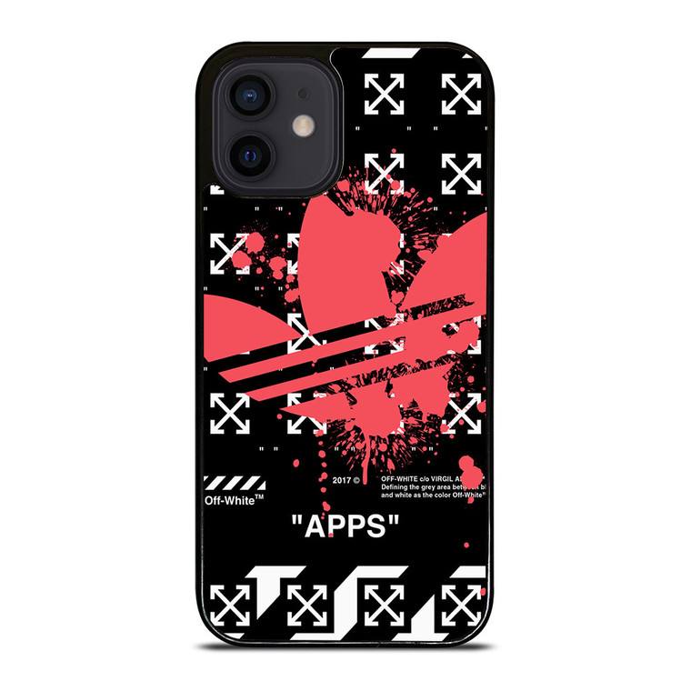 OFF WHITE X ADIDAS RED iPhone 12 Mini Case Cover