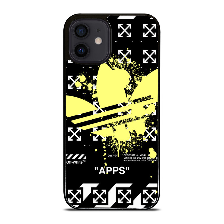OFF WHITE X ADIDAS YELLOW iPhone 12 Mini Case Cover