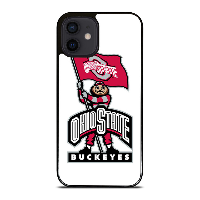 OHIO STATE BUCKEYES LOGO FOOTBALL MASKOT iPhone 12 Mini Case Cover