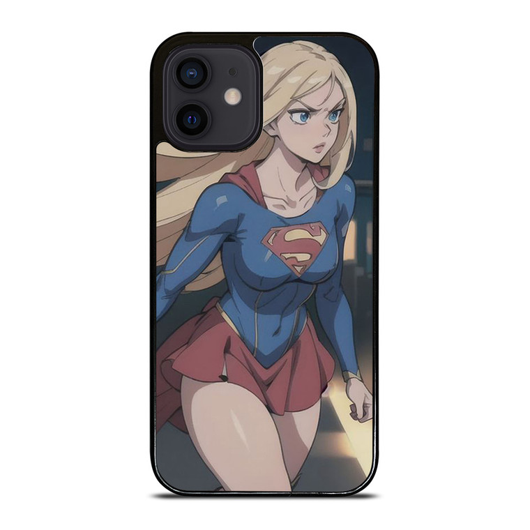 SUPER GIRL CARTOON MANGA ANIME iPhone 12 Mini Case Cover