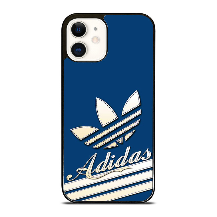 ADIDAS LOGO BLUE RETRO iPhone 12 Case Cover
