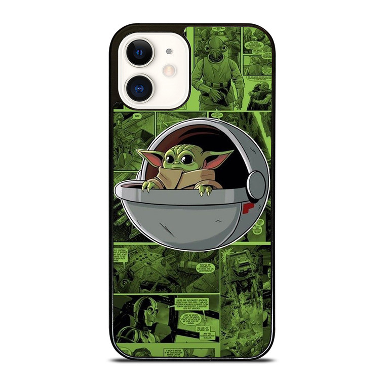 BABY YODA STAR WARS COMICS iPhone 12 Case Cover