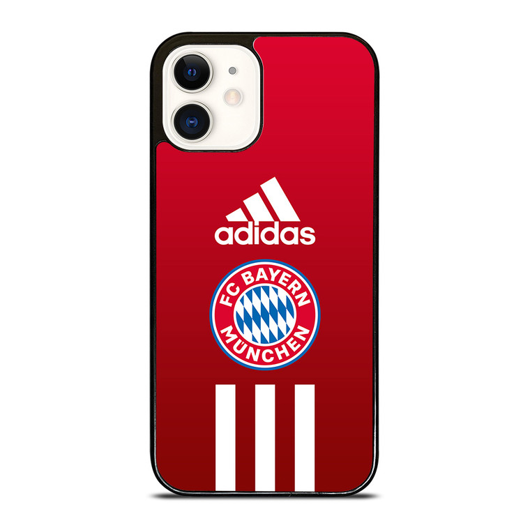 BAYERN MUNCHEN FC ADIDAS STRIPES iPhone 12 Case Cover