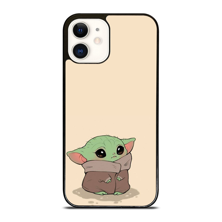 CUTE BABY YODA STAR WARS CARTOON iPhone 12 Case Cover