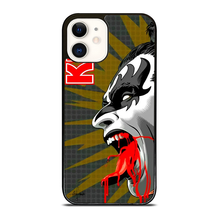 GENE SIMMONS KISS BAND ART iPhone 12 Case Cover