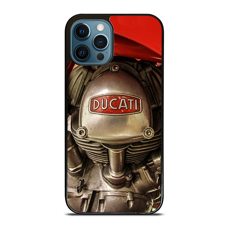 DUCATI ENGINE LOGO RETRO iPhone 12 Pro Max Case Cover
