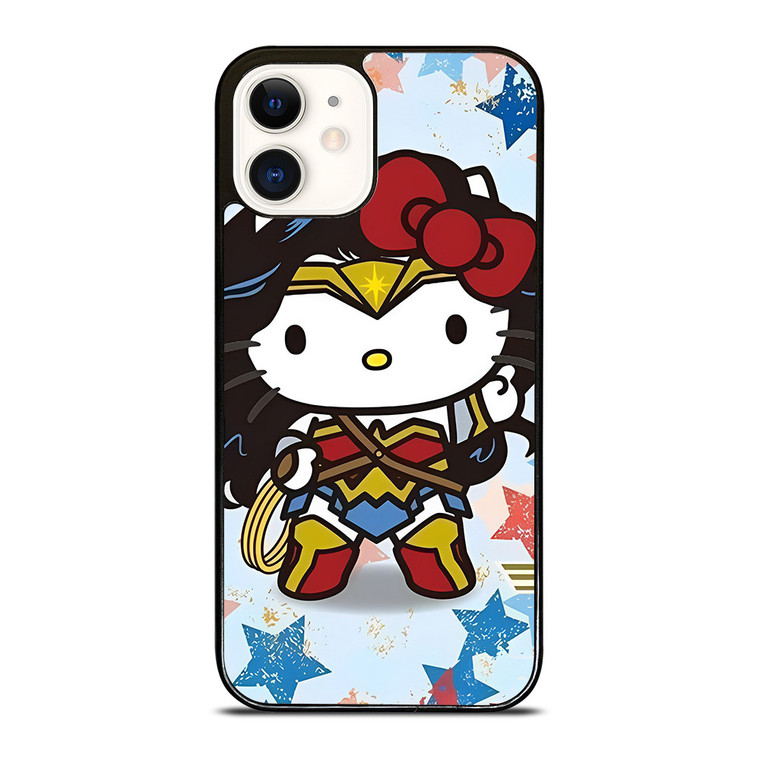 HELLO KITTY WONDER WOMAN KITTY iPhone 12 Case Cover