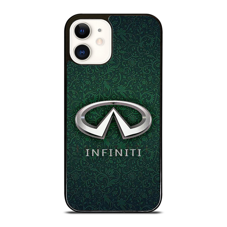INFINITI CAR LOGO GREEN PATTERN iPhone 12 Case Cover